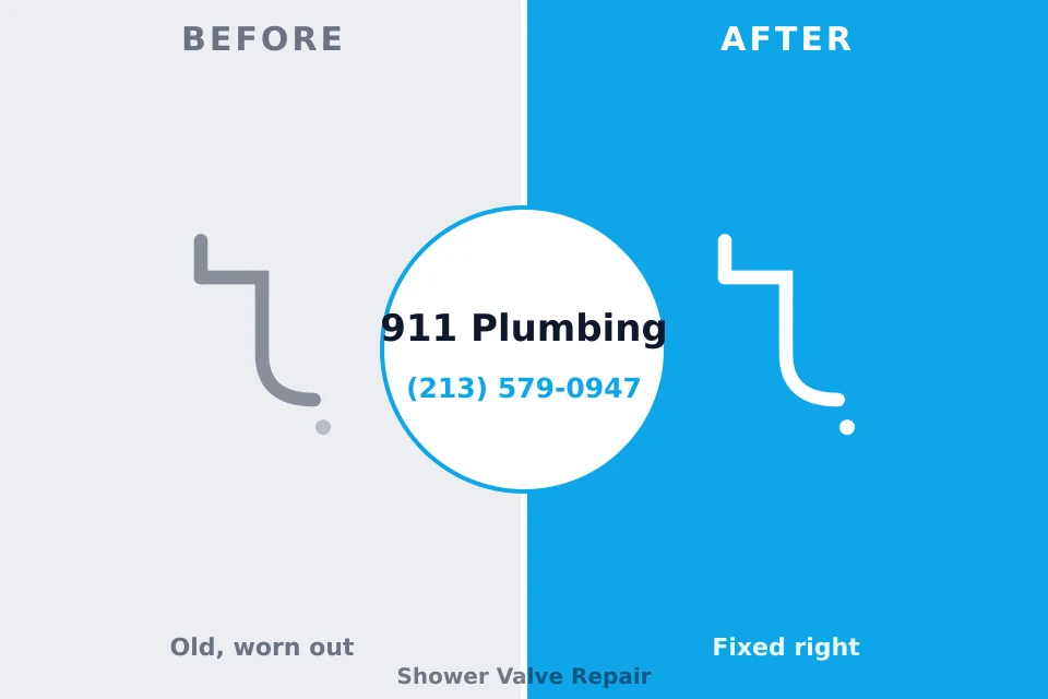 Before and after: plumbing repair Lake Isabella, MI